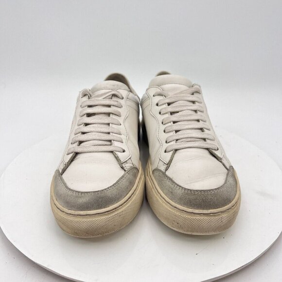 Axel Arigato Clean 90 Women Sz 7.5 White Leather Grey Suede Low Top Casual Shoes - Picture 2 of 14